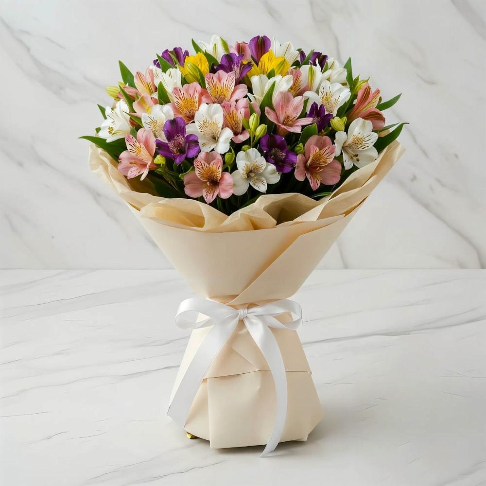 Букет цветов из: Альстромерии в Вревском