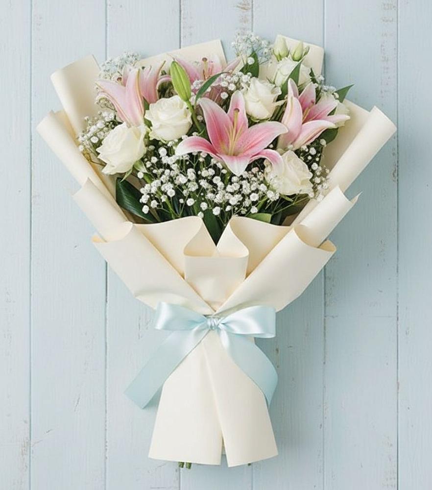 Букет цветов из: Лилии в Вревском