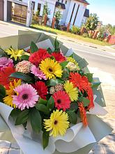 Букет цветов из:  Герберы #REPLACE_PRED# Вревском