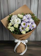 Букет цветов из:  Хризантемы и Розы #REPLACE_PRED# Вревском