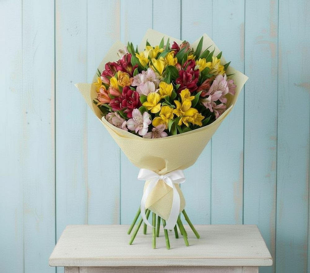 Букет цветов из: Альстромерии в Вревском